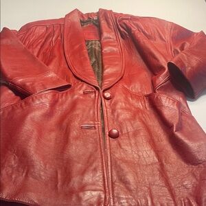 Preston‎ & York Scarlet Leather Jacket